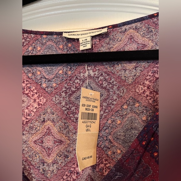 American eagle pattern sleeved romper - Picture 3 of 4